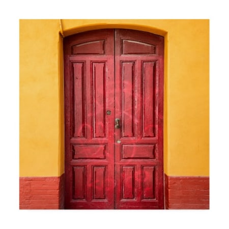 Philippe Hugonnard 'Made In Spain 3 Red Door In Seville' Canvas Art,24x24